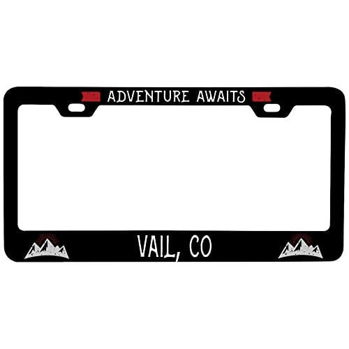 R and R Imports Vail Colorado Vanity Metal License Plate Frame Image 1