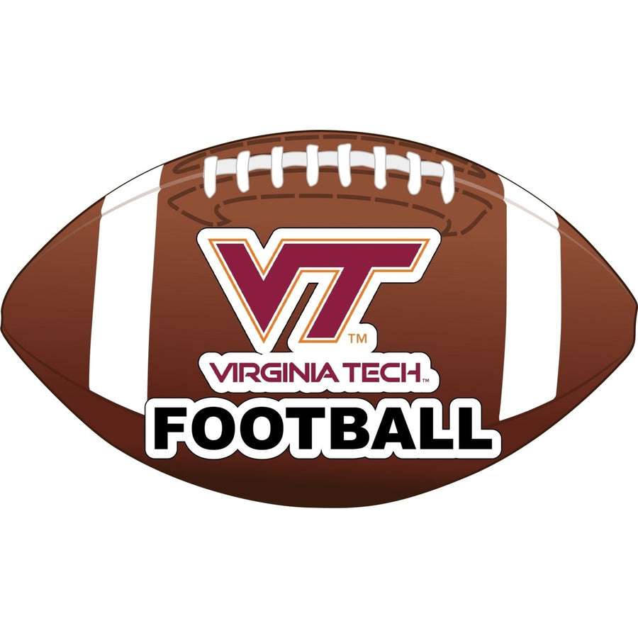 Virginia Tech Hokies 4-Inch Round Football NCAA Gridiron Glory Vinyl Decal Sticker Image 1