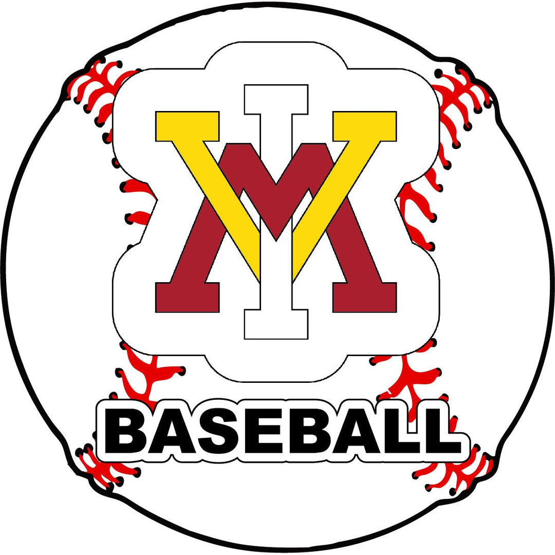 VMI Keydets 4-Inch Round Baseball NCAA Passion Vinyl Decal Sticker Image 1