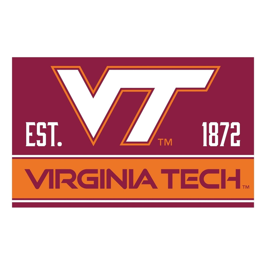 Virginia Polytechnic Institute VT Hokies Wood Sign with Frame Image 1