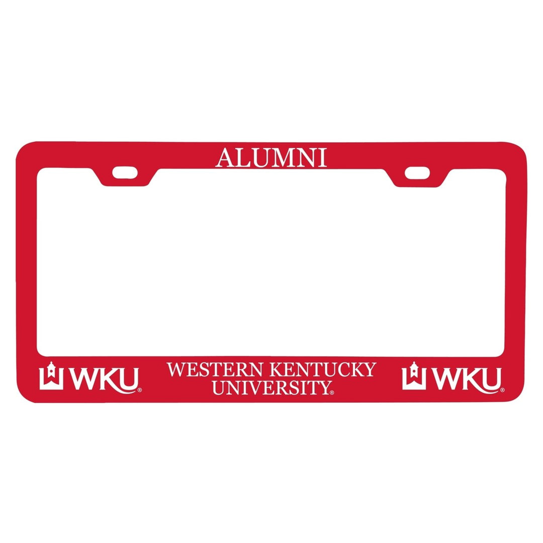 NCAA Western Kentucky Hilltoppers Alumni License Plate Frame - Colorful Heavy Gauge Metal, Officially Licensed Image 1