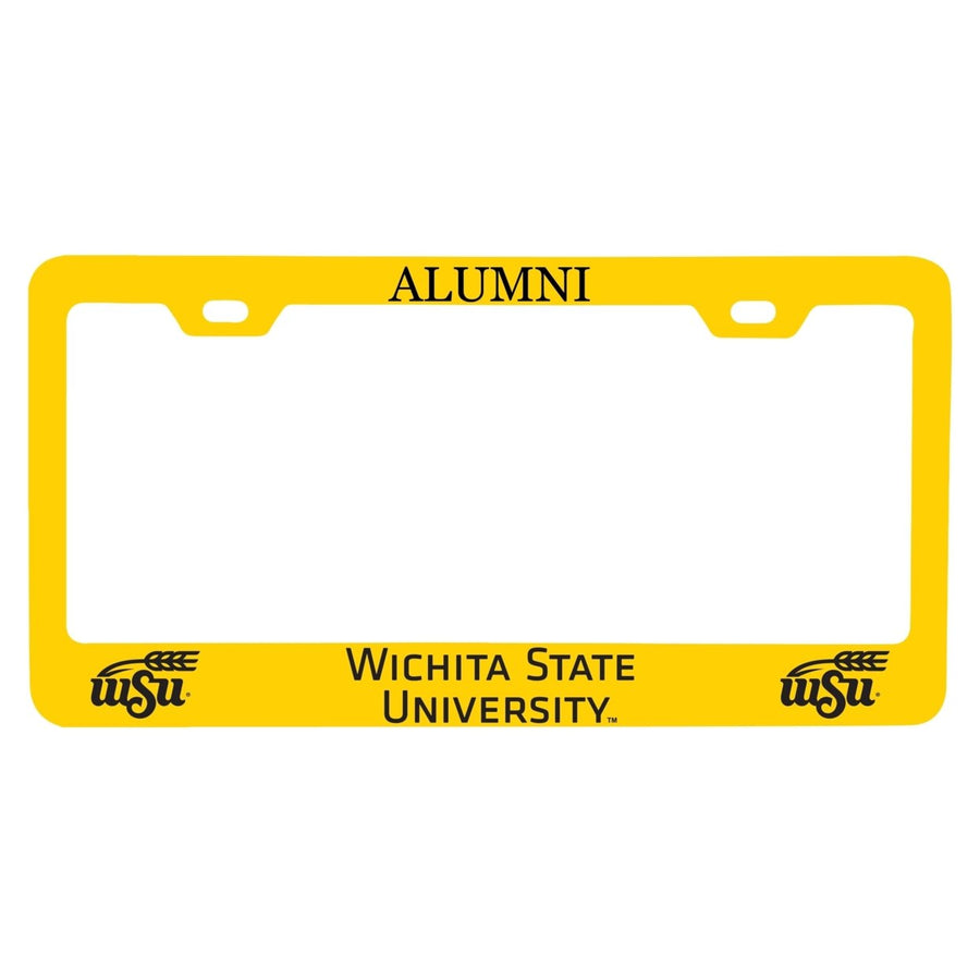 NCAA Wichita State Shockers Alumni License Plate Frame - Colorful Heavy Gauge Metal, Officially Licensed Image 1