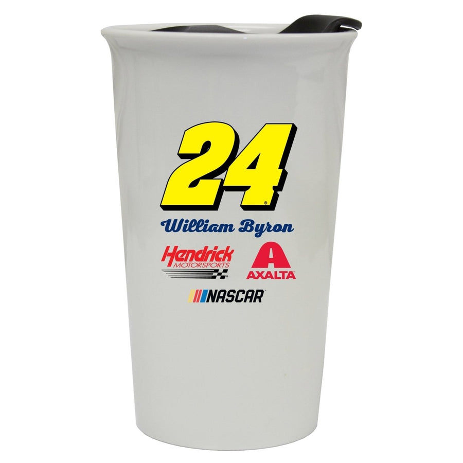 R and R Imports William Byron 24 NASCAR Double Walled Ceramic Tumbler for 2020 Image 1