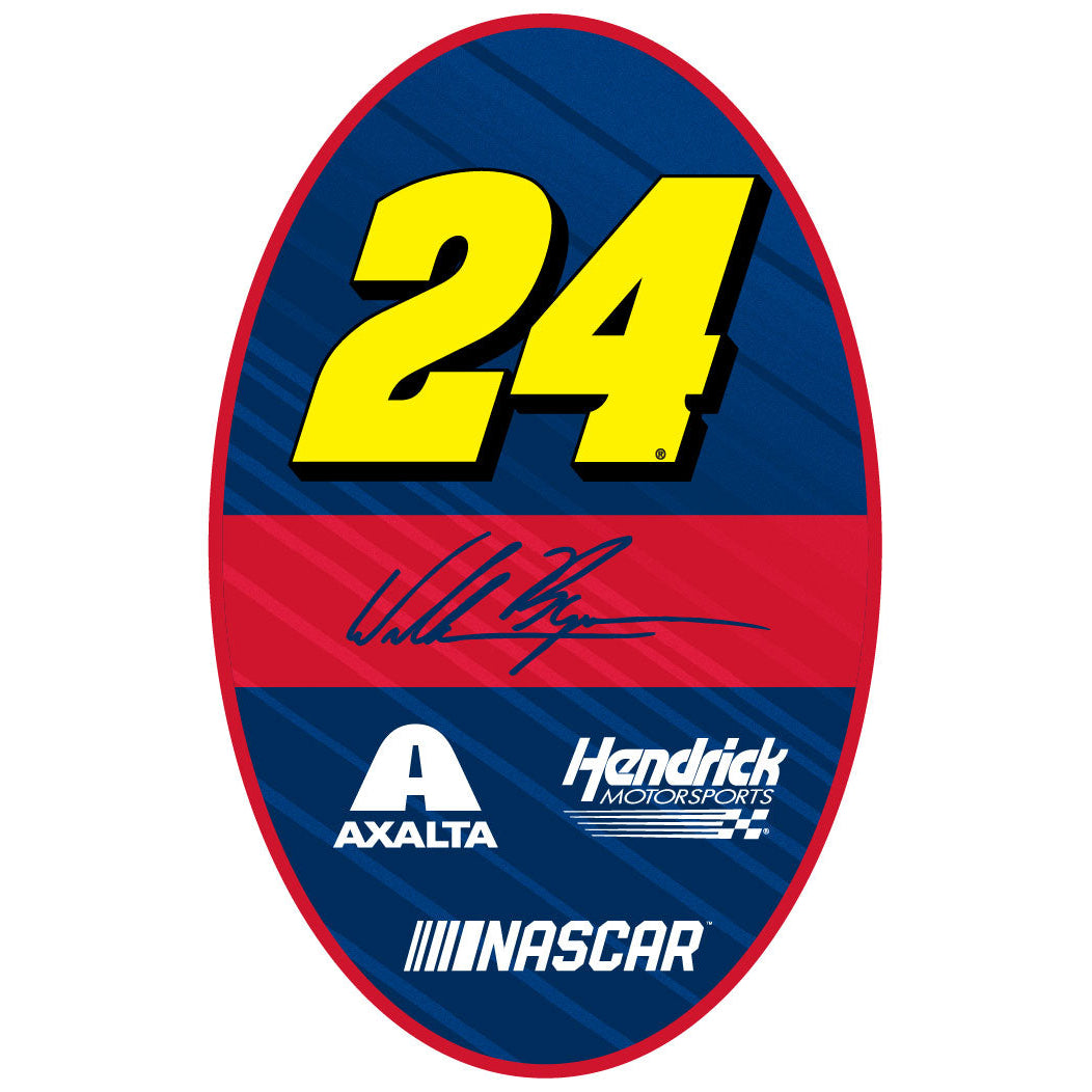 William Byron 24 Oval Decal Sticker Image 1