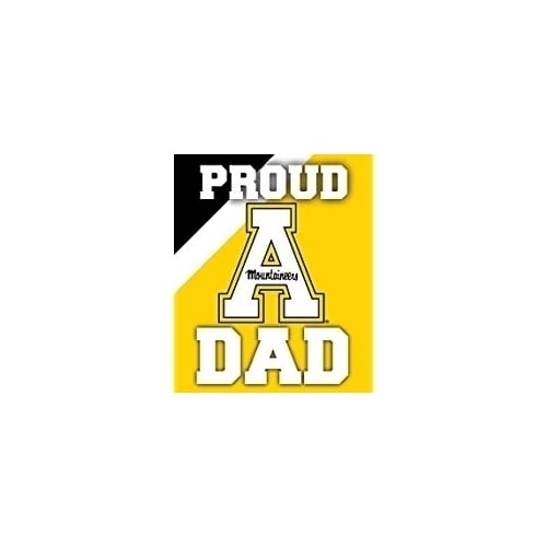 Appalachian State 5x6-Inch Proud Dad NCAA - Durable School Spirit Vinyl Decal Perfect Image 1