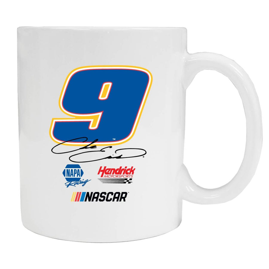 Chase Elliott 9 Ceramic White Mug for 2020 (White). Image 1