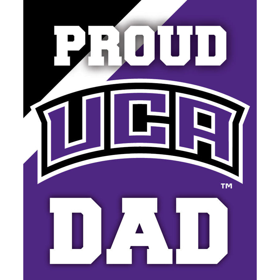 Central Arkansas Bears NCAA Collegiate 5x6 Inch Rectangle Stripe Proud Dad Decal Sticker Image 1