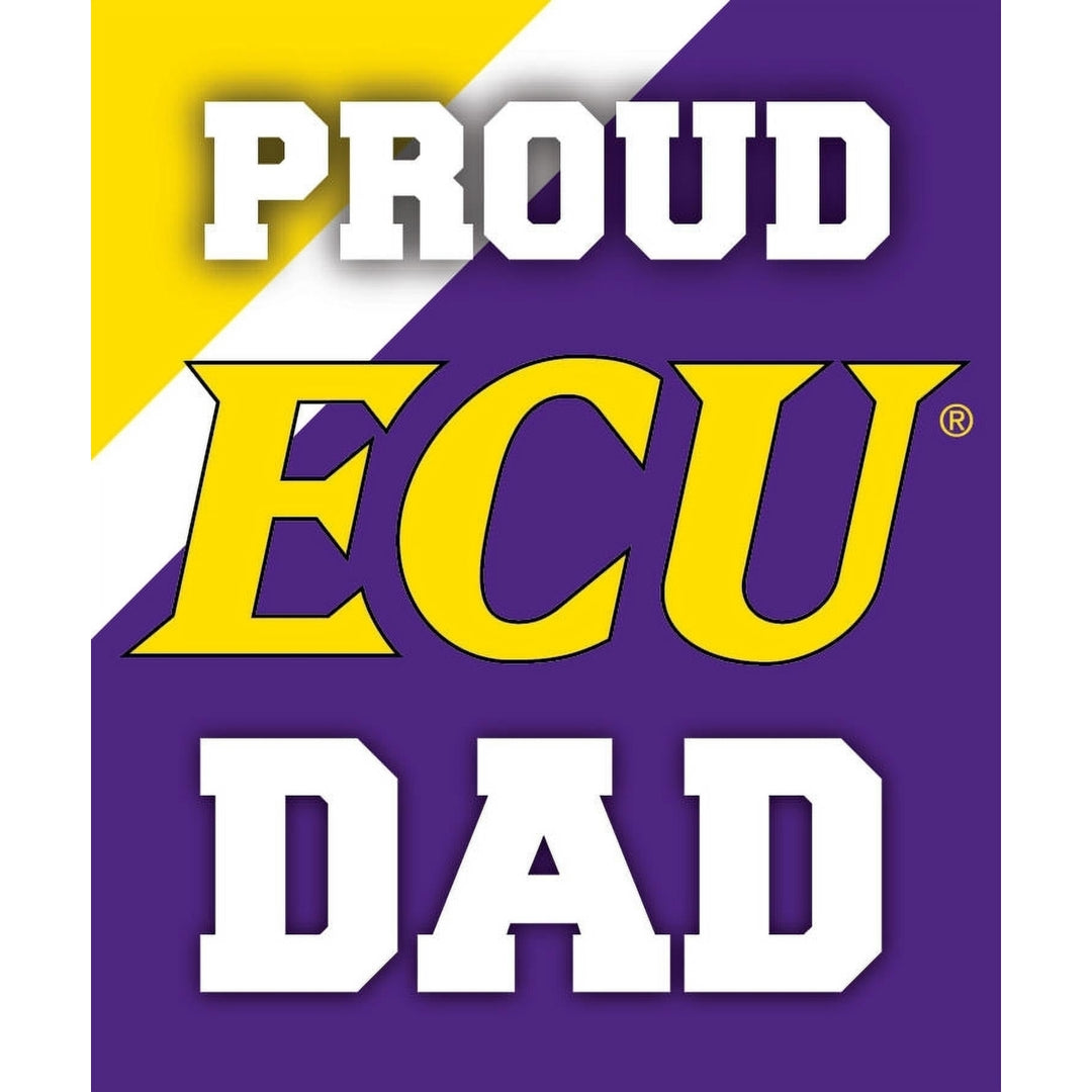 East Carolina Pirates 5x6-Inch Proud Dad NCAA - Durable School Spirit Vinyl Decal Perfect Image 1