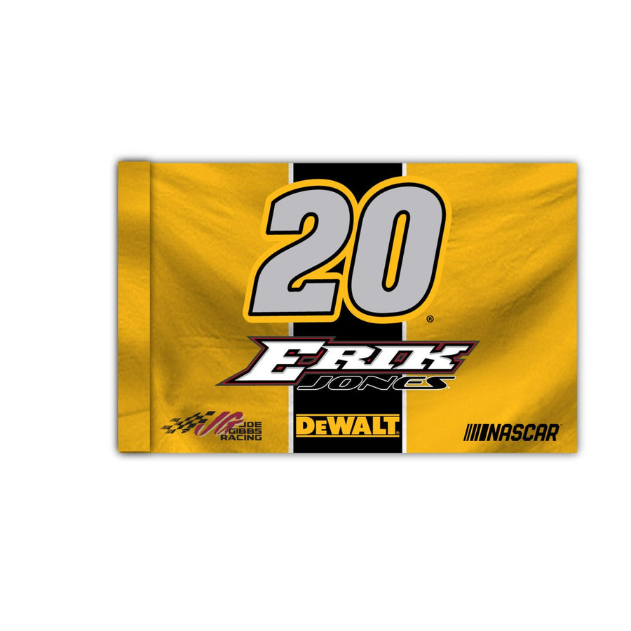 R and R Imports, Inc Erik Jones 2024 3 x 5 Flag with Car for 2020 Image 1