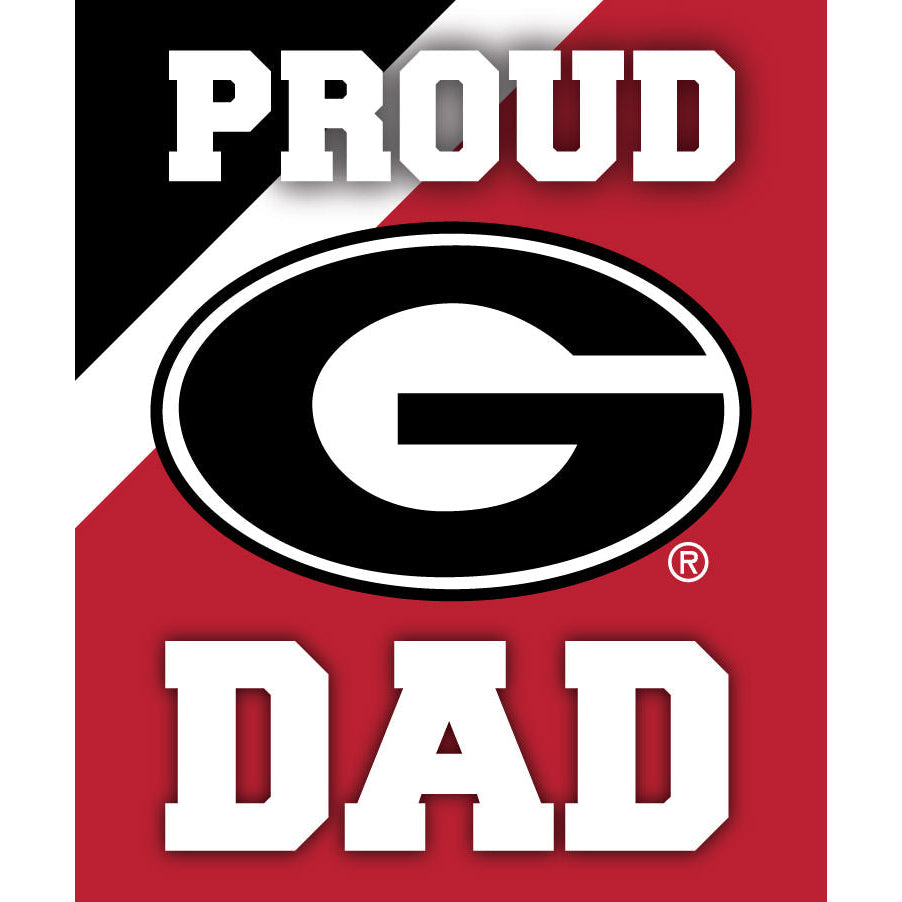 Georgia Bulldogs 5x6-Inch Proud Dad NCAA - Durable School Spirit Vinyl Decal Perfect Image 1