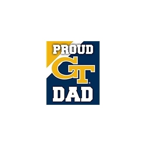 Georgia Tech Yellow Jackets 5x6-Inch Proud Dad NCAA - Durable School Spirit Vinyl Decal Perfect Image 1