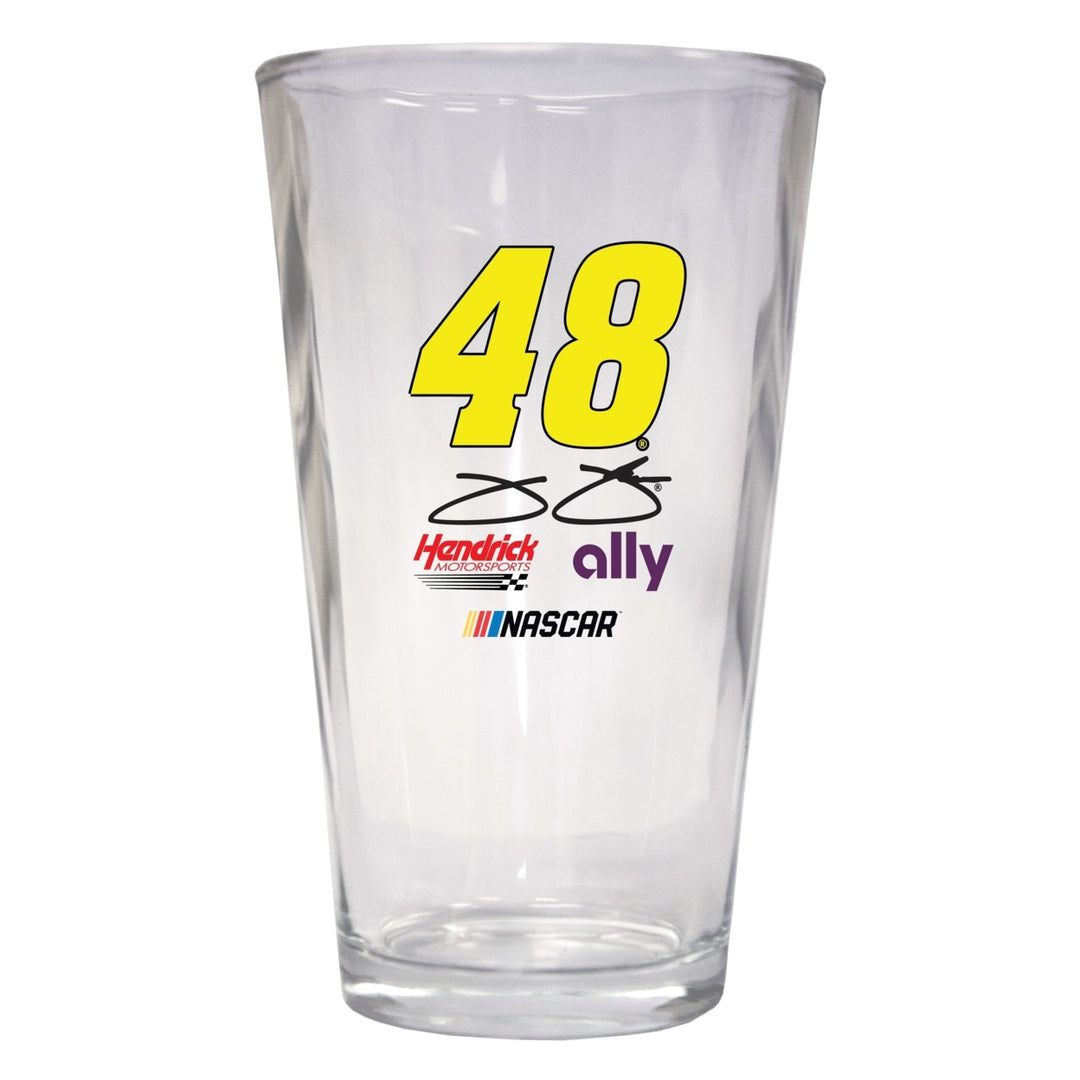 Jimmie Johnson 48 Nascar Pint Glass for 2020 Image 1