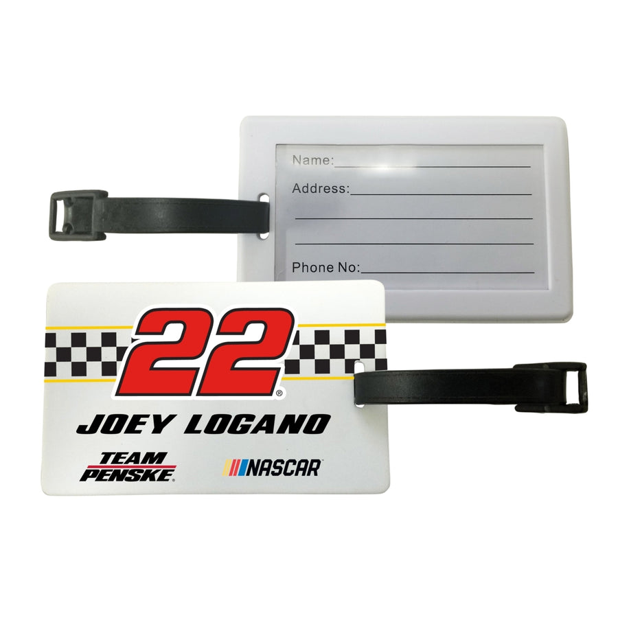 R and R Imports, Inc Joey Logano 22 Luggage Tag 2-Pack for 2020 Image 1