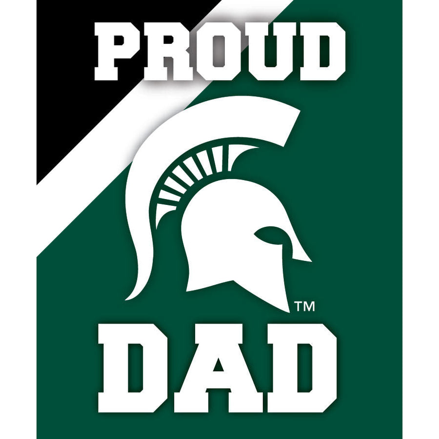 Michigan State Spartans 5x6-Inch Proud Dad NCAA - Durable School Spirit Vinyl Decal Perfect Image 1