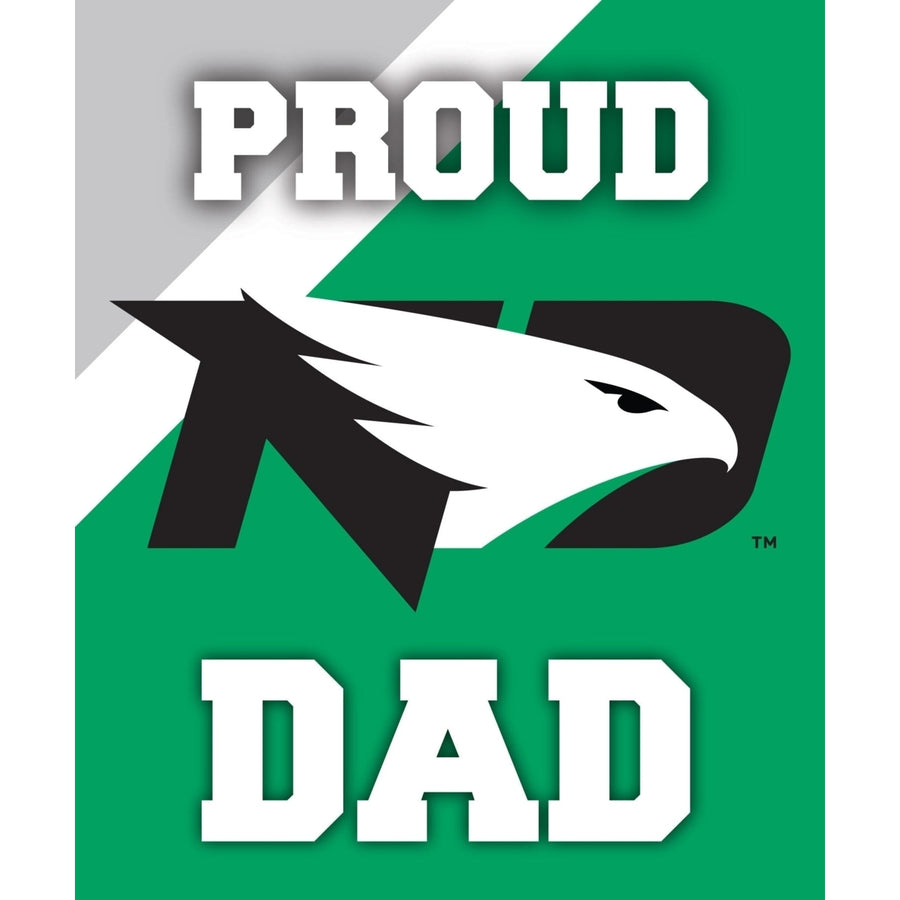 North Dakota Fighting Hawks 5x6-Inch Proud Dad NCAA - Durable School Spirit Vinyl Decal Perfect Image 1