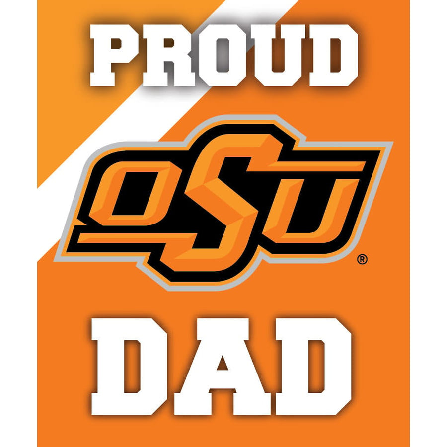 Oklahoma State Cowboys 5x6-Inch Proud Dad NCAA - Durable School Spirit Vinyl Decal Perfect Image 1