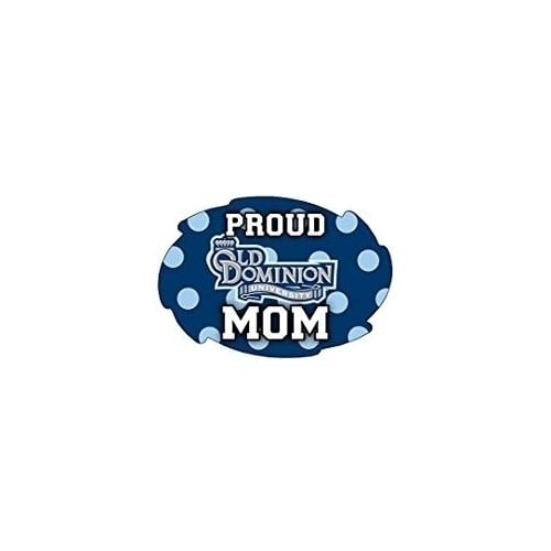 Old Dominion Monarchs 5x6-Inch Swirl Shape Proud Mom NCAA - Durable School Spirit Vinyl Decal Perfect Image 1