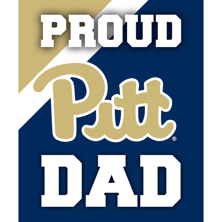 Pittsburgh Panthers 5x6-Inch Proud Dad NCAA - Durable School Spirit Vinyl Decal Perfect Image 1