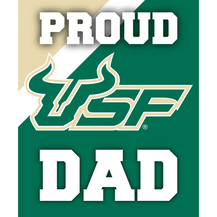 South Florida Bulls 5x6-Inch Proud Dad NCAA - Durable School Spirit Vinyl Decal Perfect Image 1