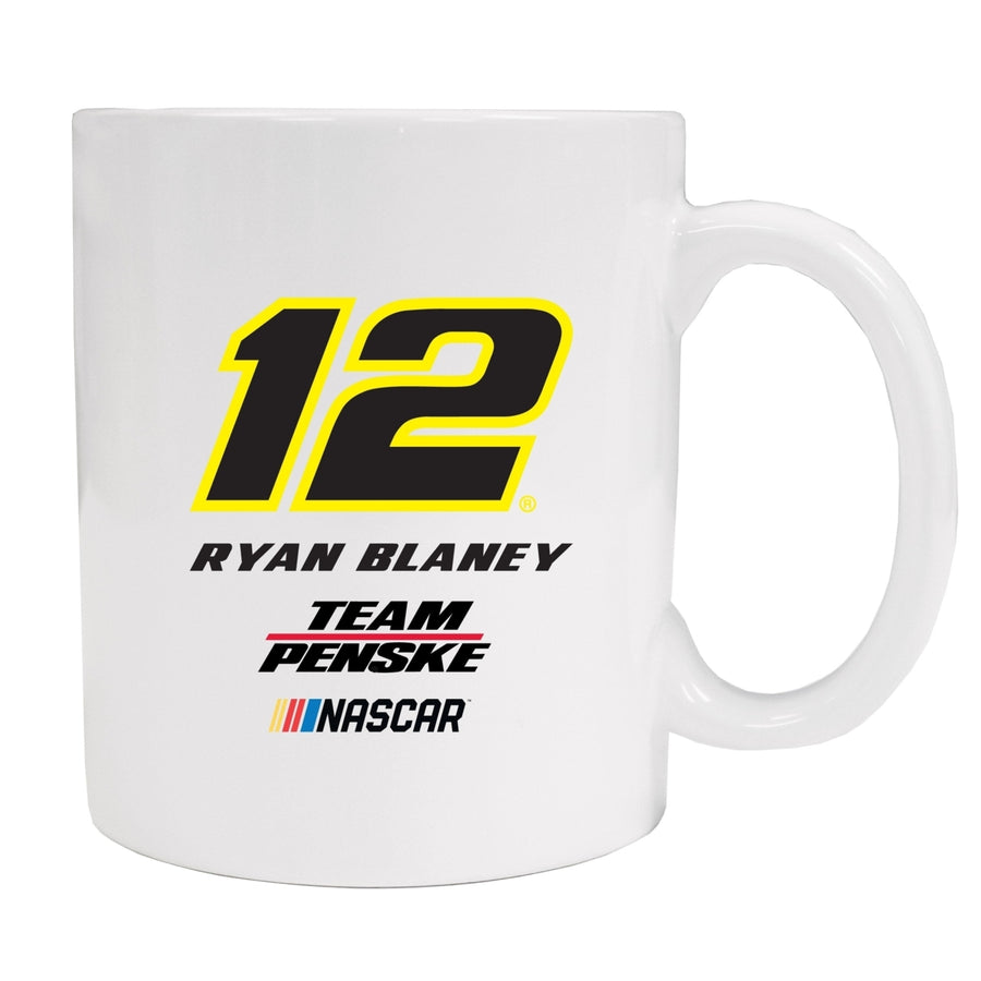 Ryan Blaney 12 Ceramic White Mug for 2020 (White). Image 1