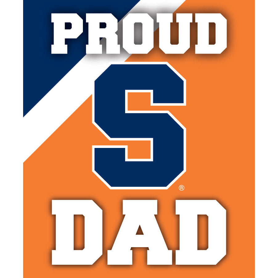Syracuse Orange 5x6-Inch Proud Dad NCAA - Durable School Spirit Vinyl Decal Perfect Image 1