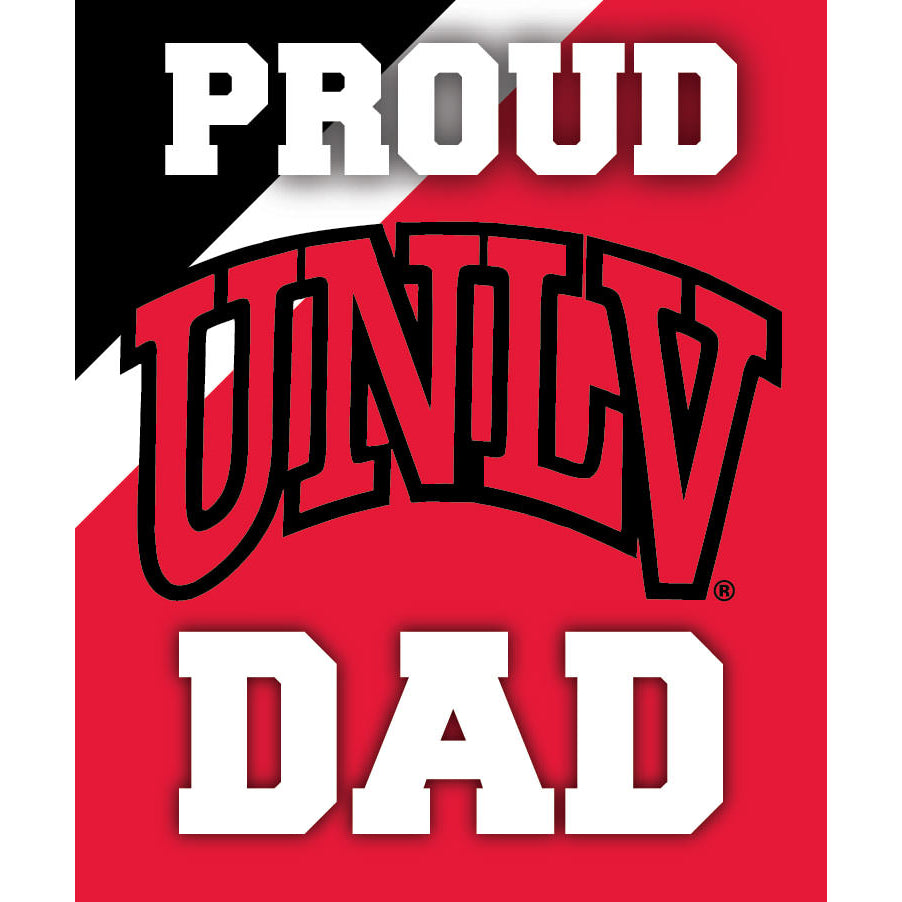 UNLV Rebels 5x6-Inch Proud Dad NCAA - Durable School Spirit Vinyl Decal Perfect Image 1
