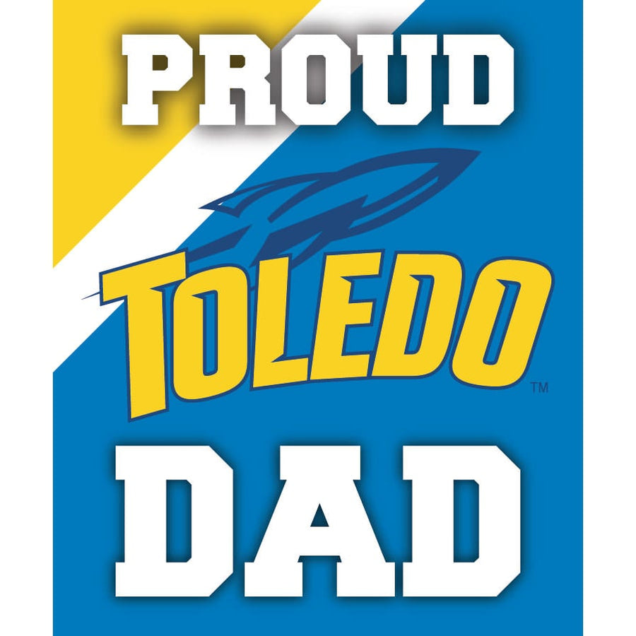 Toledo Rockets 5x6-Inch Proud Dad NCAA - Durable School Spirit Vinyl Decal Perfect Image 1