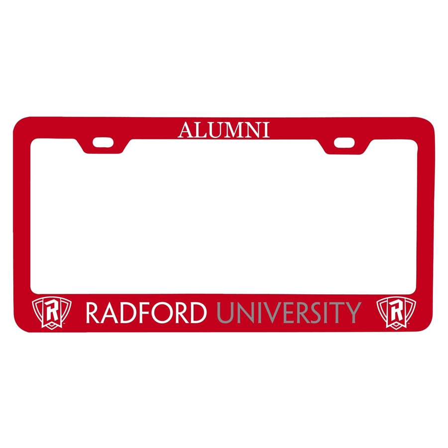 NCAA Radford University Highlanders Alumni License Plate Frame - Colorful Heavy Gauge Metal, Officially Licensed Image 1