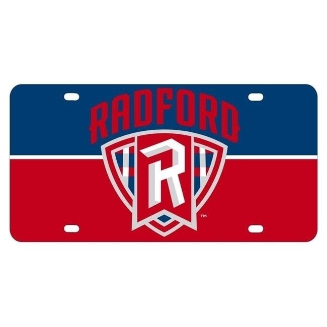 NCAA Radford University Highlanders Metal License Plate - Lightweight, Sturdy and Versatile Image 1