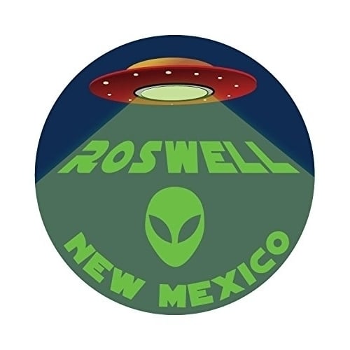 Roswell Mexico UFO 4" Decal Image 1