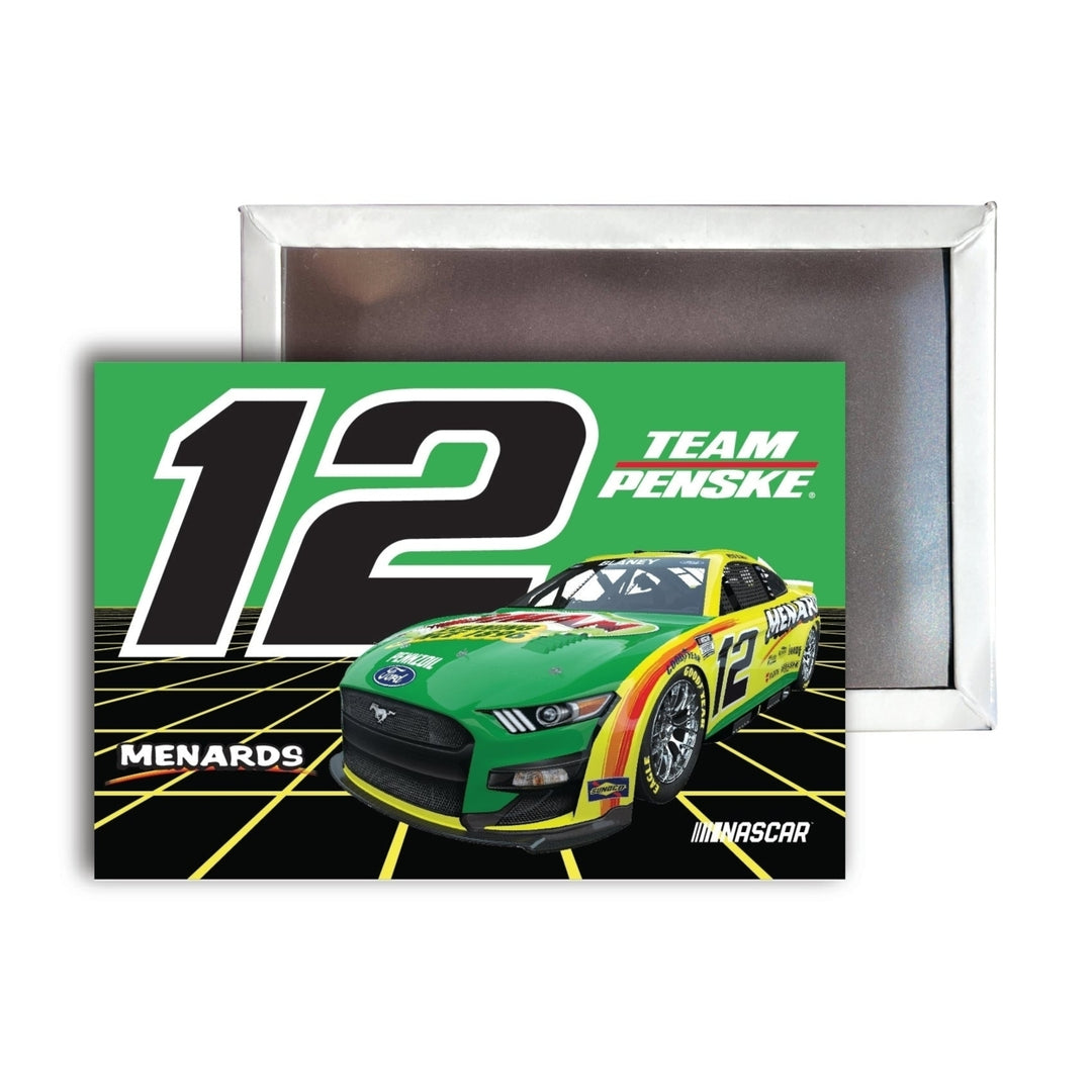 Ryan Blaney 12 Nascar 2.5"X3.5" Refrigerator Magnet for 2022 Image 1