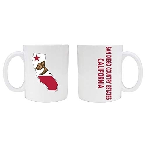 San Diego Country Estates California Souvenir White Ceramic Mug 2 Pack Image 1