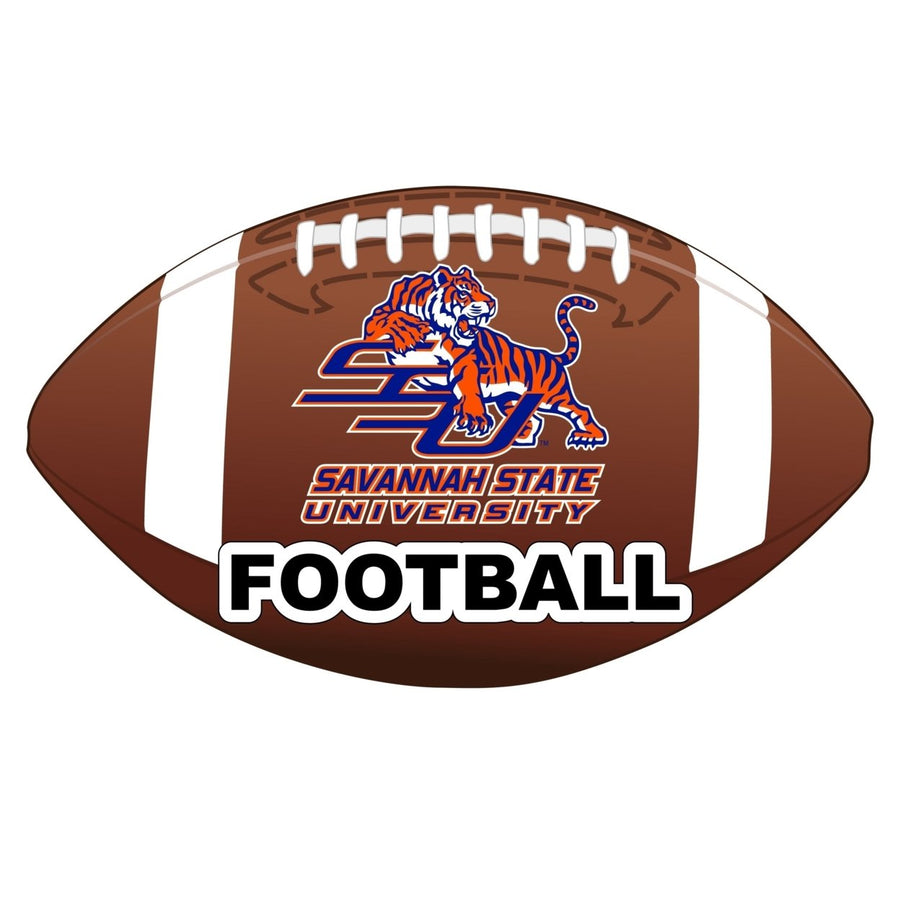 Savannah State University 4-Inch Round Football NCAA Gridiron Glory Vinyl Decal Sticker Image 1