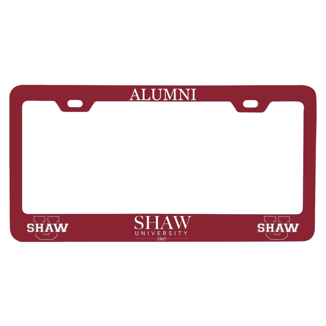 Shaw University Bears Alumni License Plate Frame Image 1