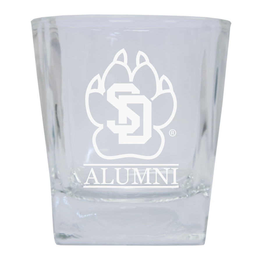 South Dakota Coyotes 2-Pack Alumni Elegance 10oz Etched Glass Tumbler Image 1