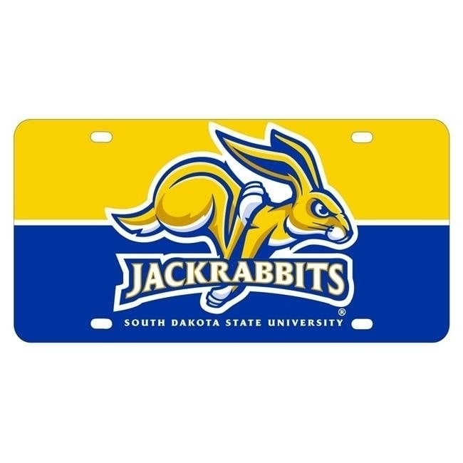 NCAA South Dakota State Jackrabbits Metal License Plate - Lightweight, Sturdy and Versatile Image 1