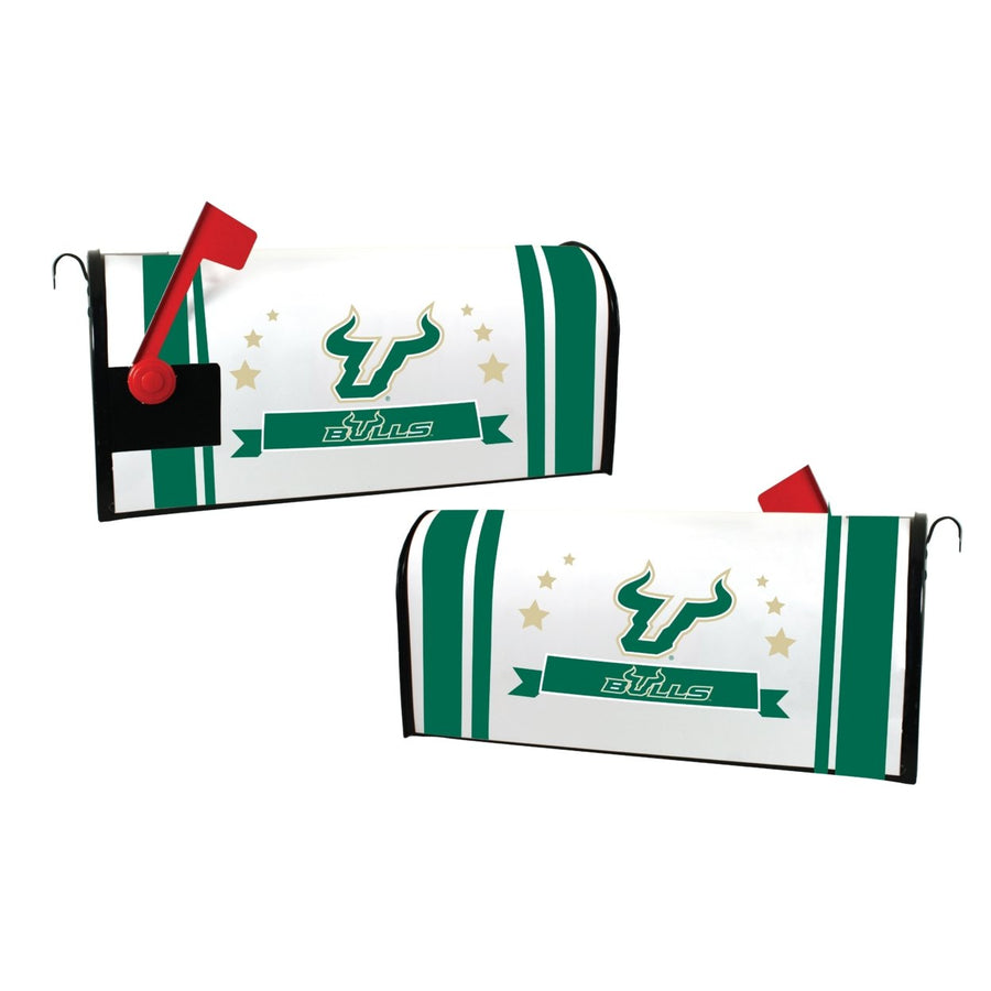 South Florida Bulls NCAA Officially Licensed Mailbox Cover Logo and Stripe Design Image 1