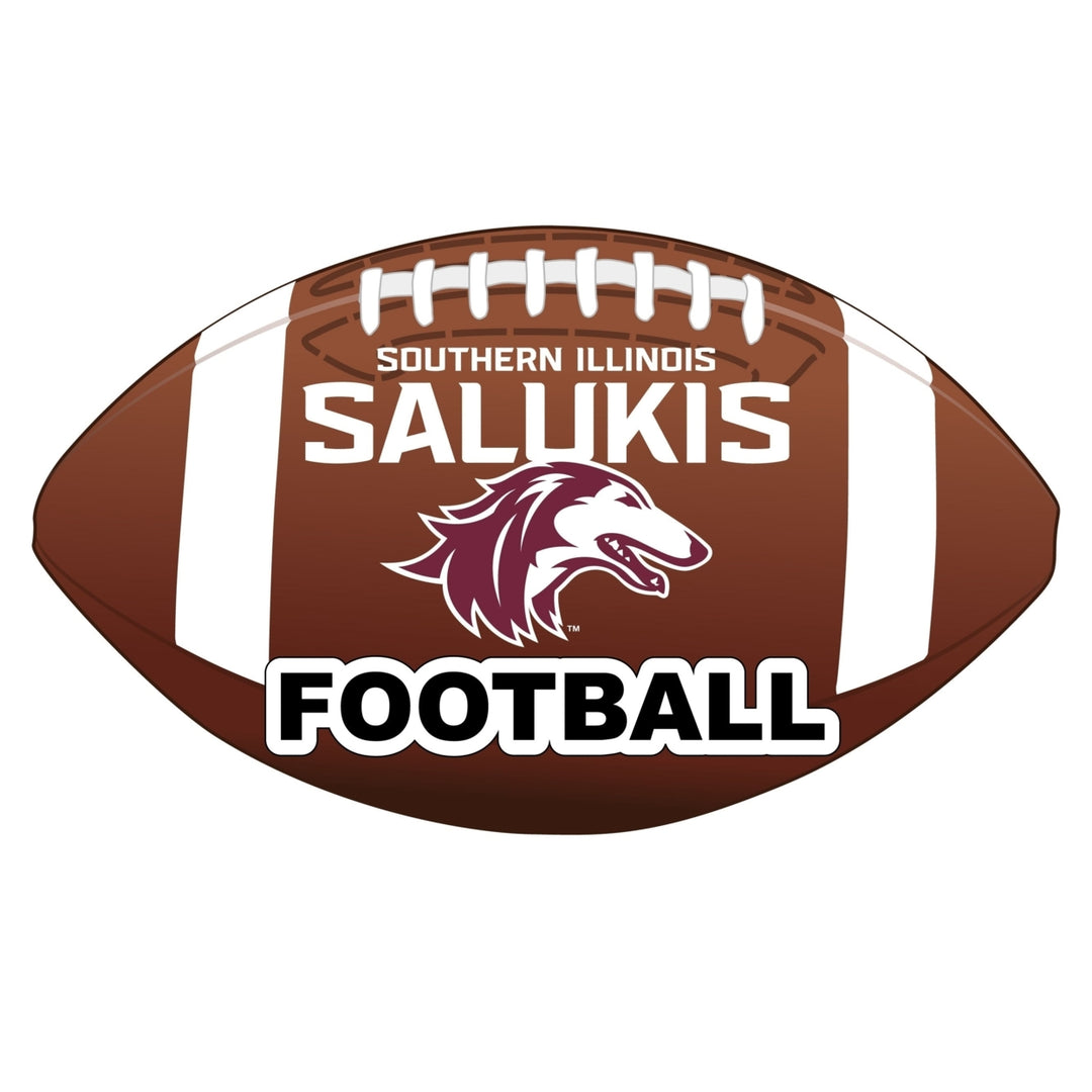 Southern Illinois Salukis 4-Inch Round Football NCAA Gridiron Glory Vinyl Decal Sticker Image 1