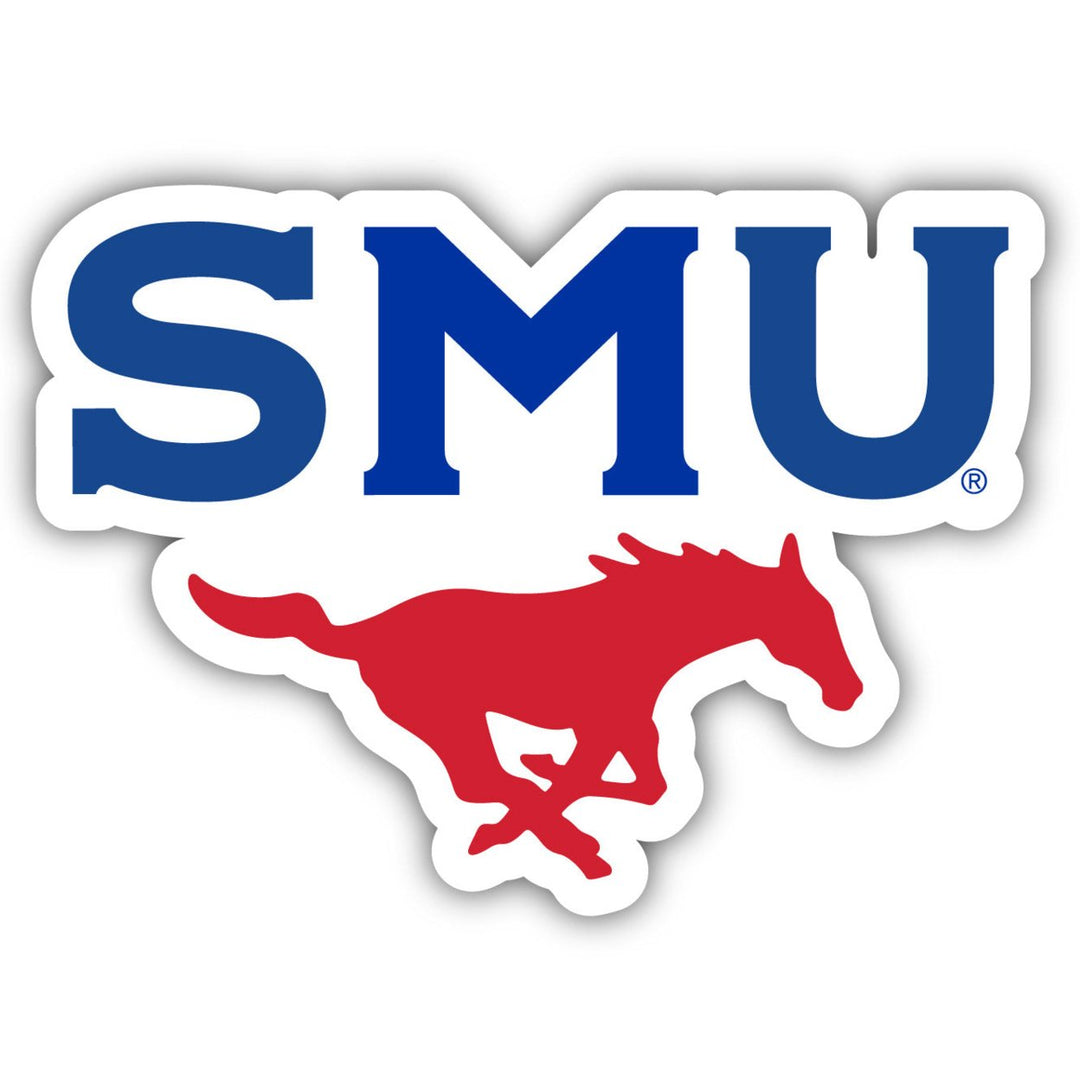 Southern Methodist University 4-Inch Elegant School Logo NCAA Vinyl Decal Sticker for Fans, Students, and Alumni Image 1