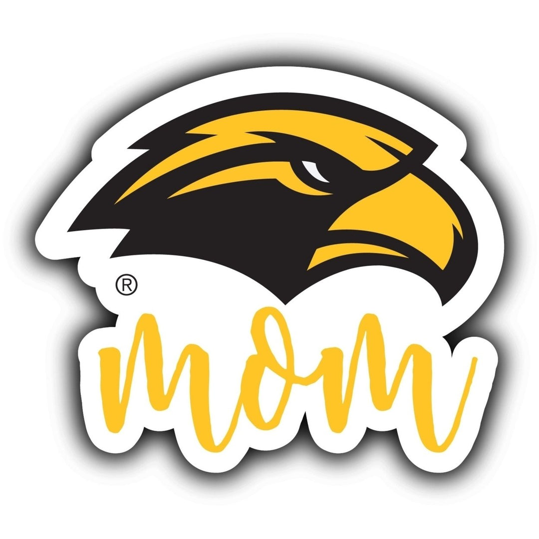 Southern Mississippi Golden Eagles 4-Inch Proud Mom NCAA - Durable School Spirit Vinyl Decal Perfect Image 1