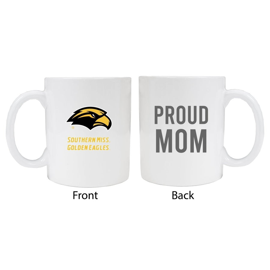 Southern Mississippi Golden Eagles Proud Mom Ceramic Coffee Mug - White Image 1