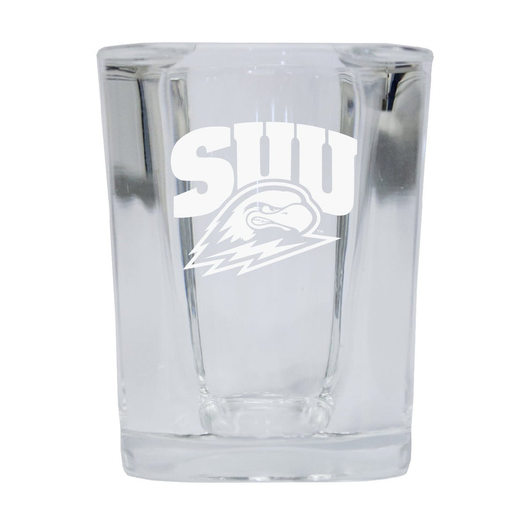 Southern Utah University NCAA Collectors Edition 2oz Square Shot Glass - Laser Etched Logo Image 1