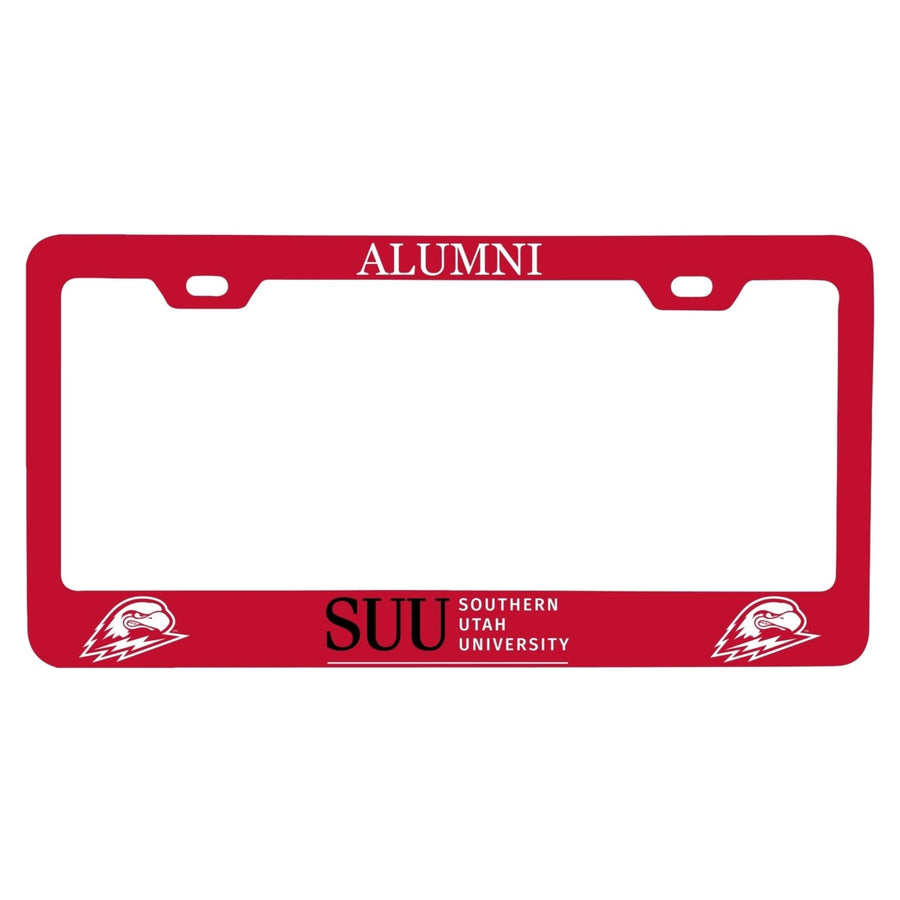 NCAA Southern Utah University Alumni License Plate Frame - Colorful Heavy Gauge Metal, Officially Licensed Image 1