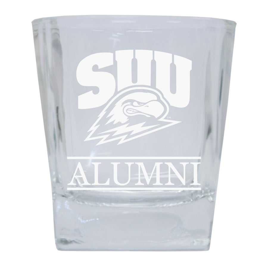 Southern Utah University 2-Pack Alumni Elegance 10oz Etched Glass Tumbler Image 1