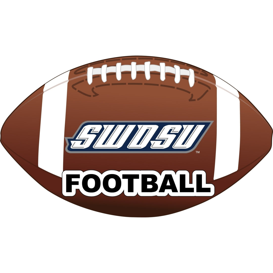 Southwestern Oklahoma State University 4-Inch Round Football NCAA Gridiron Glory Vinyl Decal Sticker Image 1