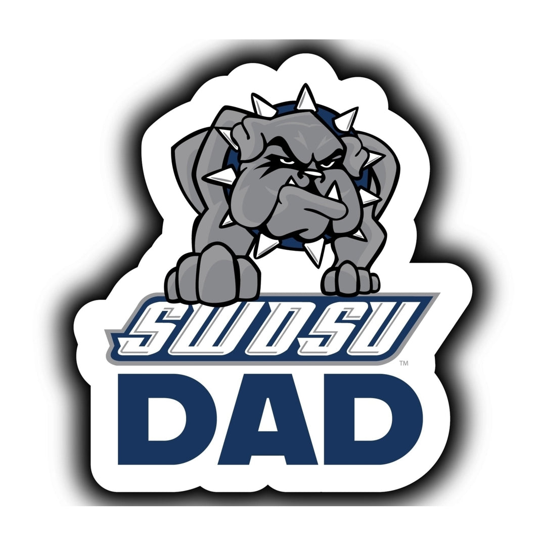 Southwestern Oklahoma State University 4-Inch Proud Dad NCAA - Durable School Spirit Vinyl Decal Perfect Image 1