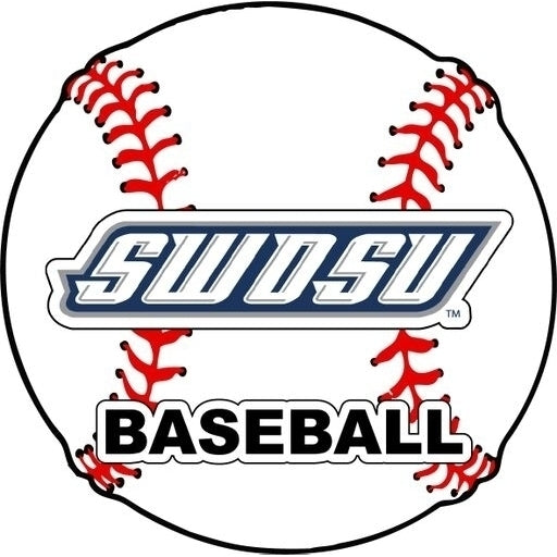 Southwestern Oklahoma State University 4-Inch Round Baseball NCAA Passion Vinyl Decal Sticker Image 1