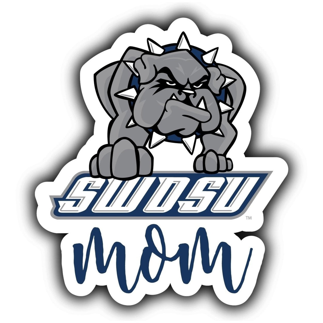 Southwestern Oklahoma State University 4-Inch Proud Mom NCAA - Durable School Spirit Vinyl Decal Perfect Image 1