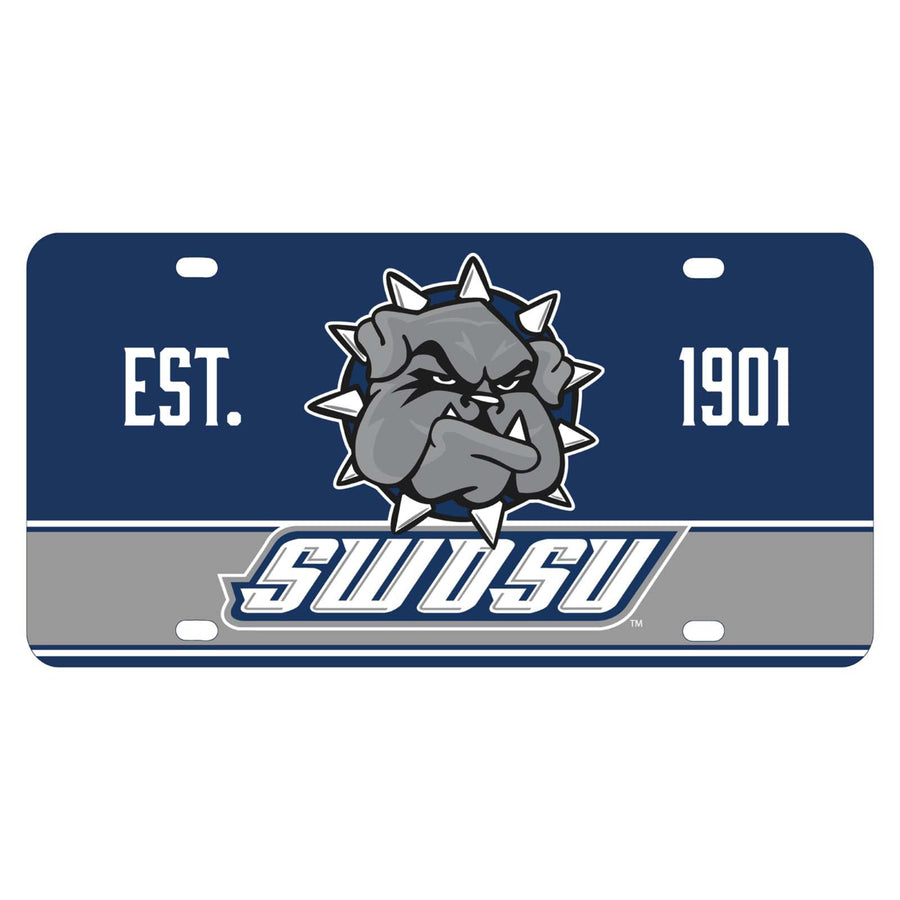 NCAA Southwestern Oklahoma State University Metal License Plate - Lightweight, Sturdy and Versatile Image 1