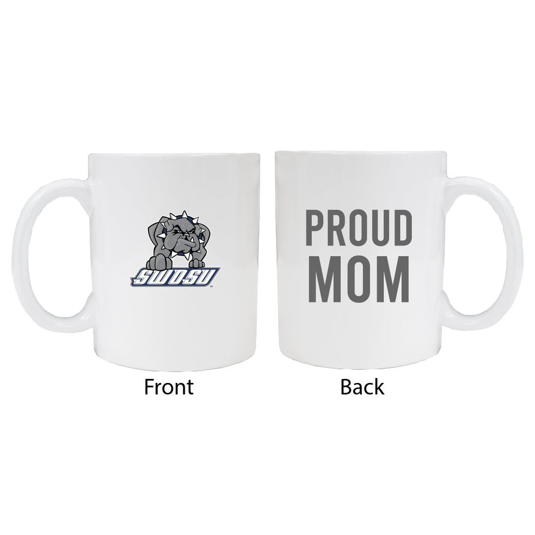 Southwestern Oklahoma State University Proud Mom Ceramic Coffee Mug - White Image 1